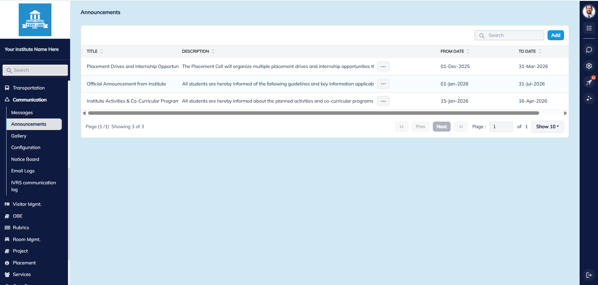 Communication & Notifications